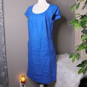 Boden | Linen Dress Short Sleeve Sheath 4L